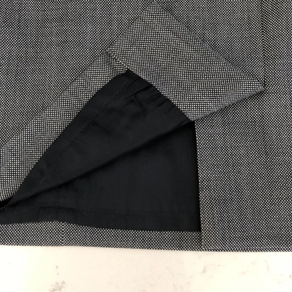 Brooks Brothers Explorer Wool Midi Pencil Skirt Navy Off White Check Print Sz 12 - Picture 5 of 13